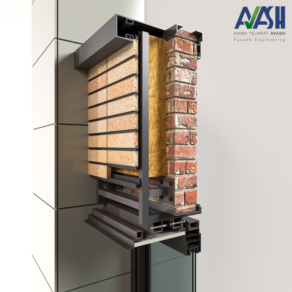 نمای آجر خشک