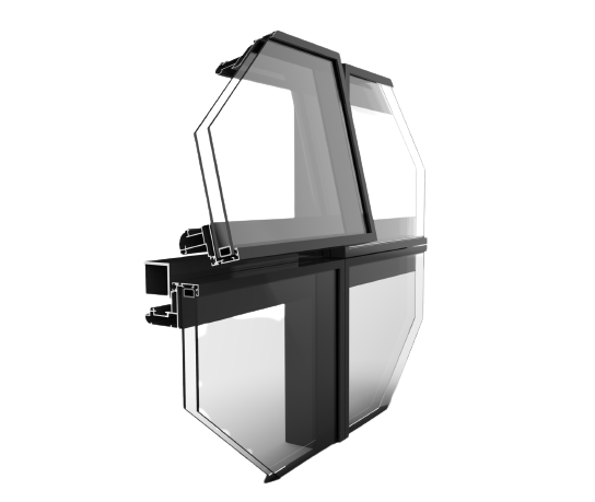 نمای کرتین وال مدل CA 50