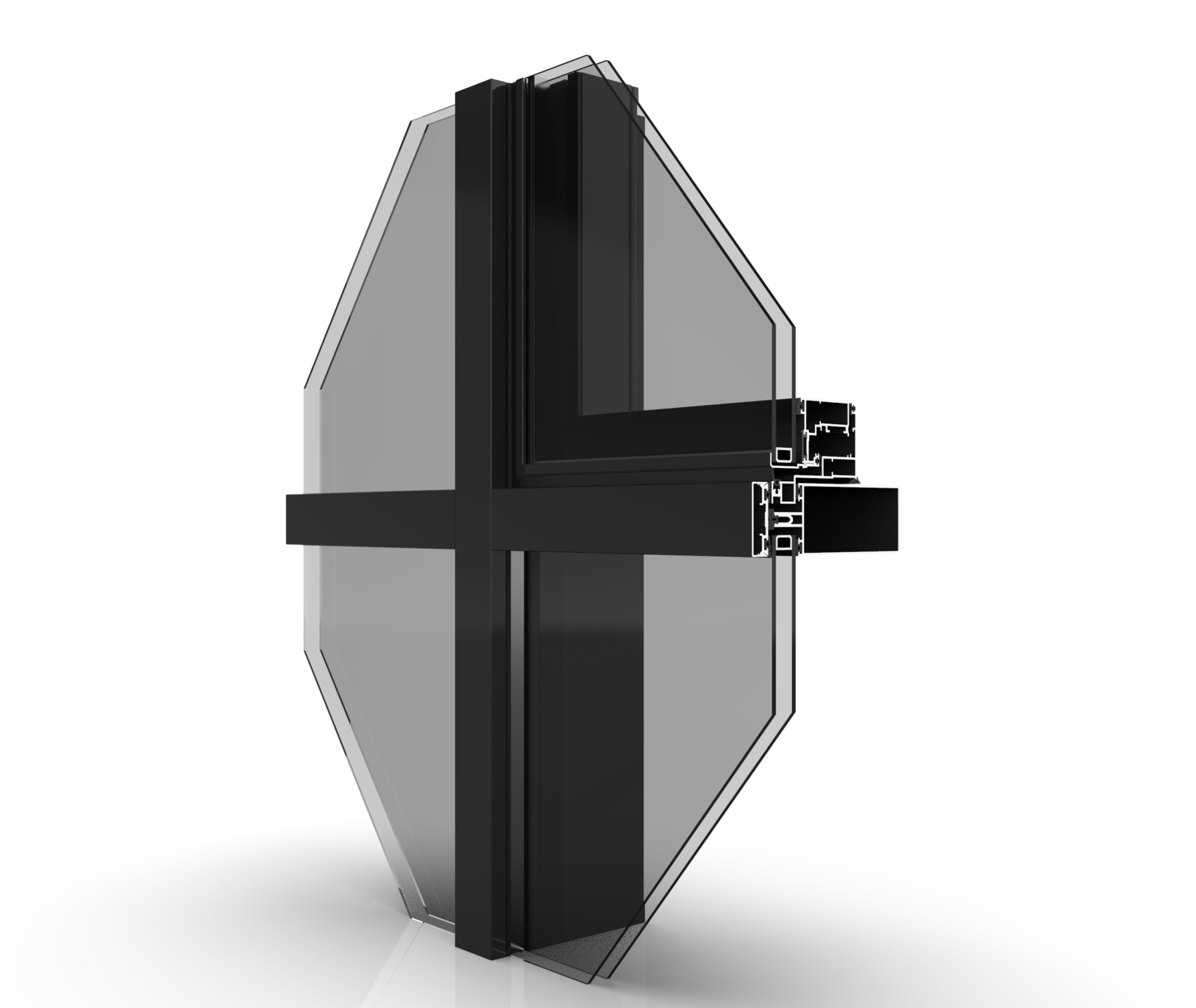 نمای کرتین وال مدل FC 50