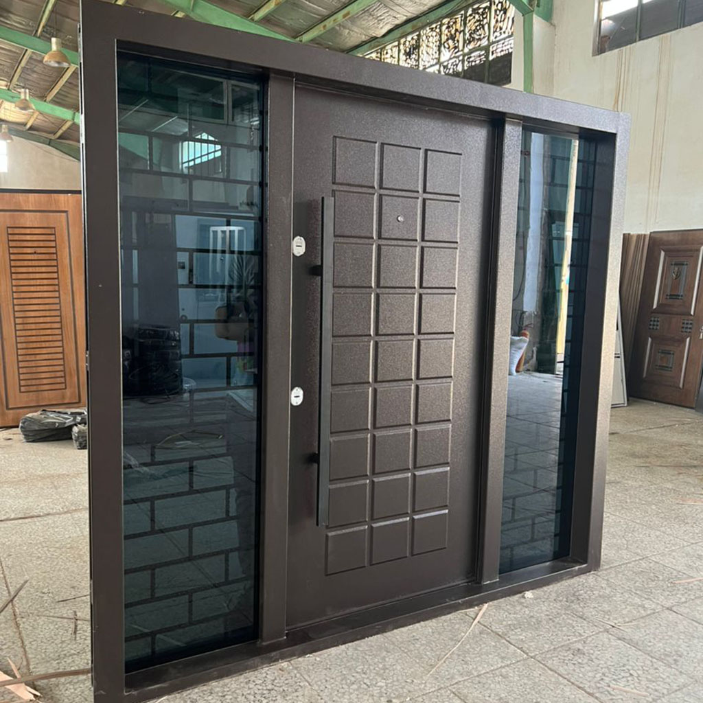 درب ضد سرقت لابی رویه فلز مدل ۲۷ قاب ونگه