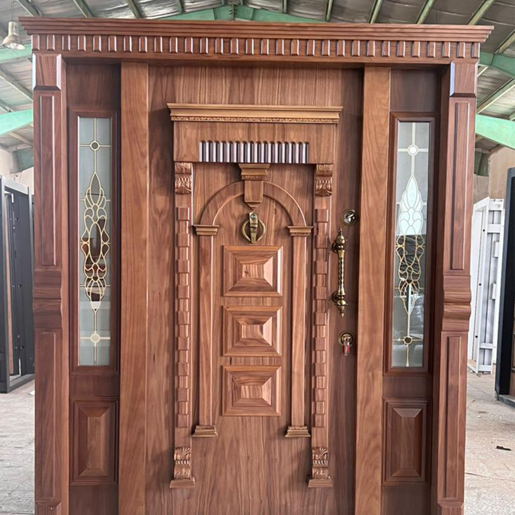 درب ضد سرقت لابی آپادانا روکش گردو