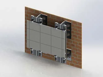 سیستم سرامیک نما 6 میلی متری نصب با چسب