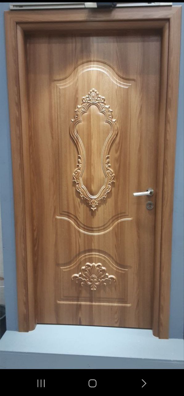 درب پلی وود سبزین در مدل کلاسیک منبت S-105