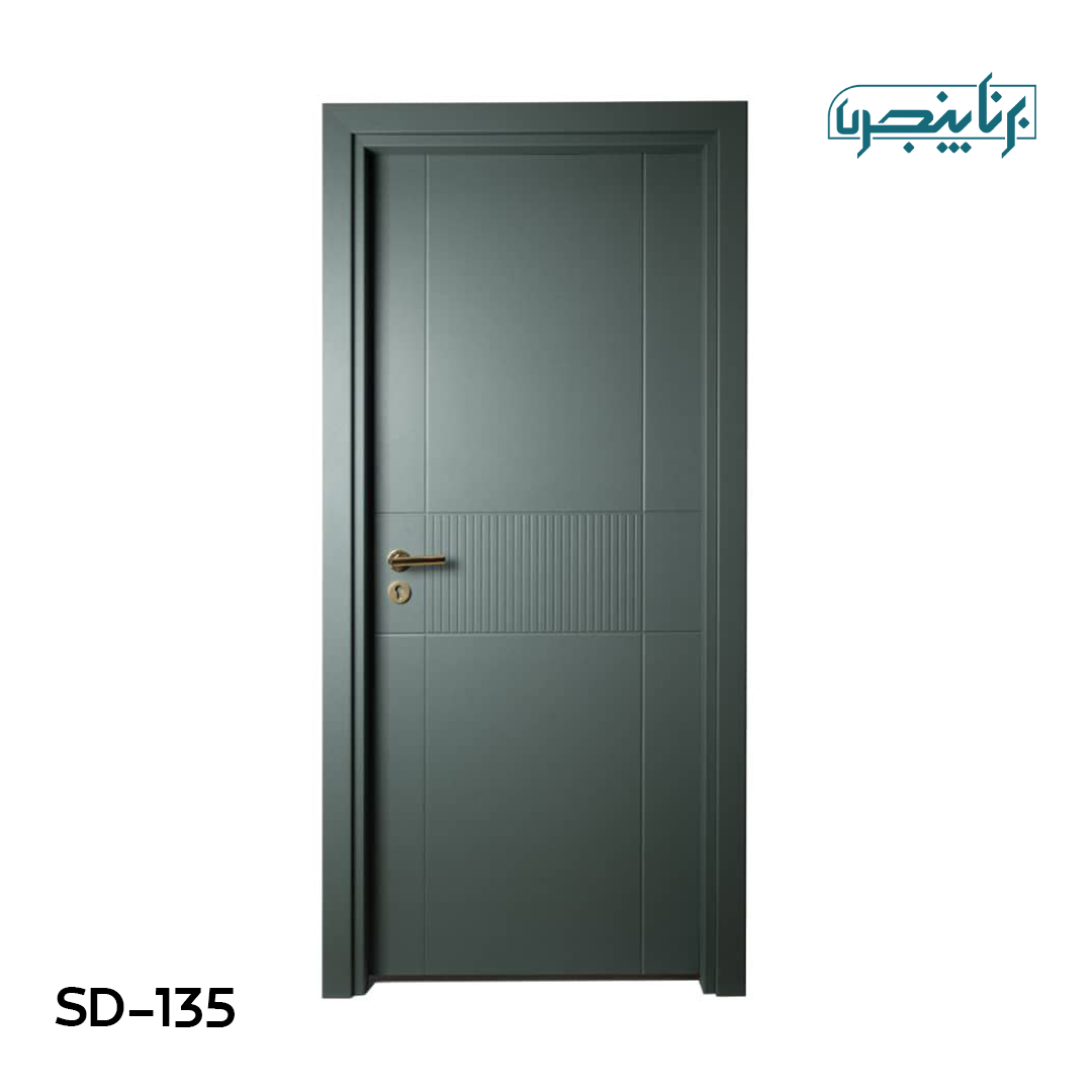 درب پلی وود سبزین درب مدل مدرن شیاردار SD-135
