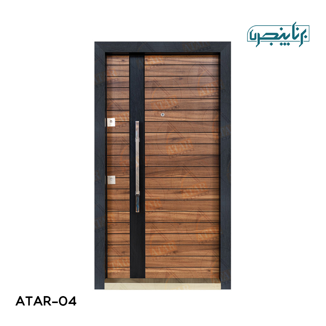 درب داخلی آتار درب مدل مدرن خط افقی AD-104