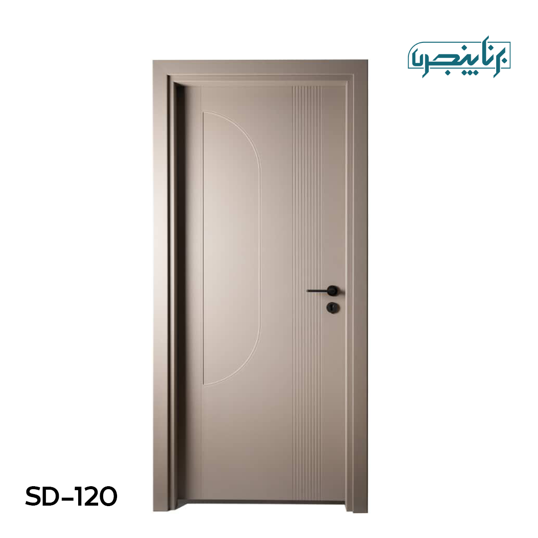 درب پلی وود سبزین درب مدل مدرن منحنی SD-120