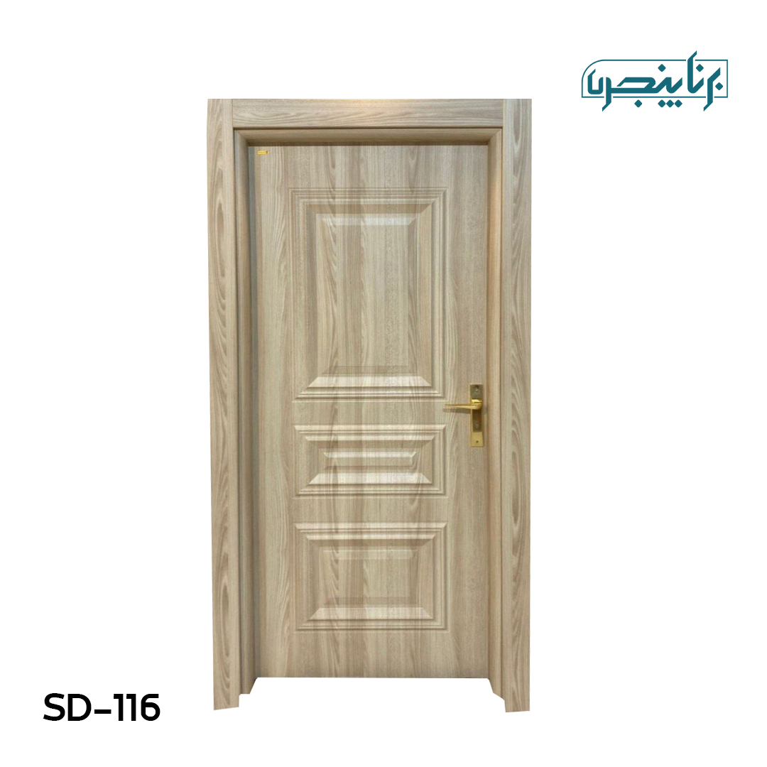 درب پلی وود سبزین درب مدل کلاسیک چند قاب SD-116