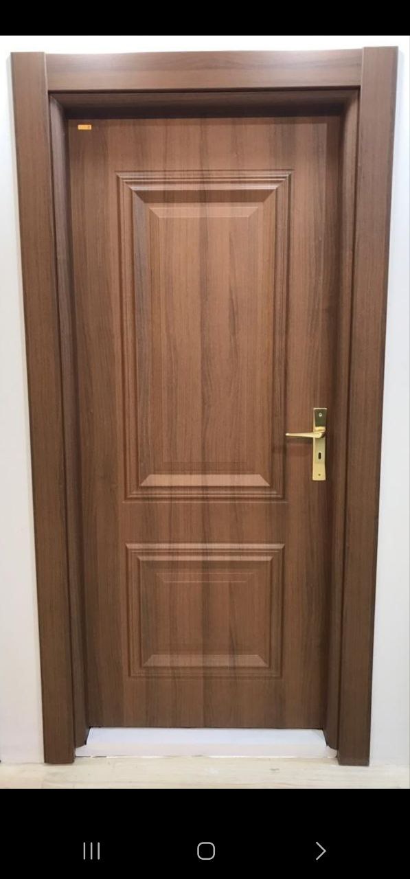 درب پلی وود سبزین در مدل کلاسیک دو قاب S-106