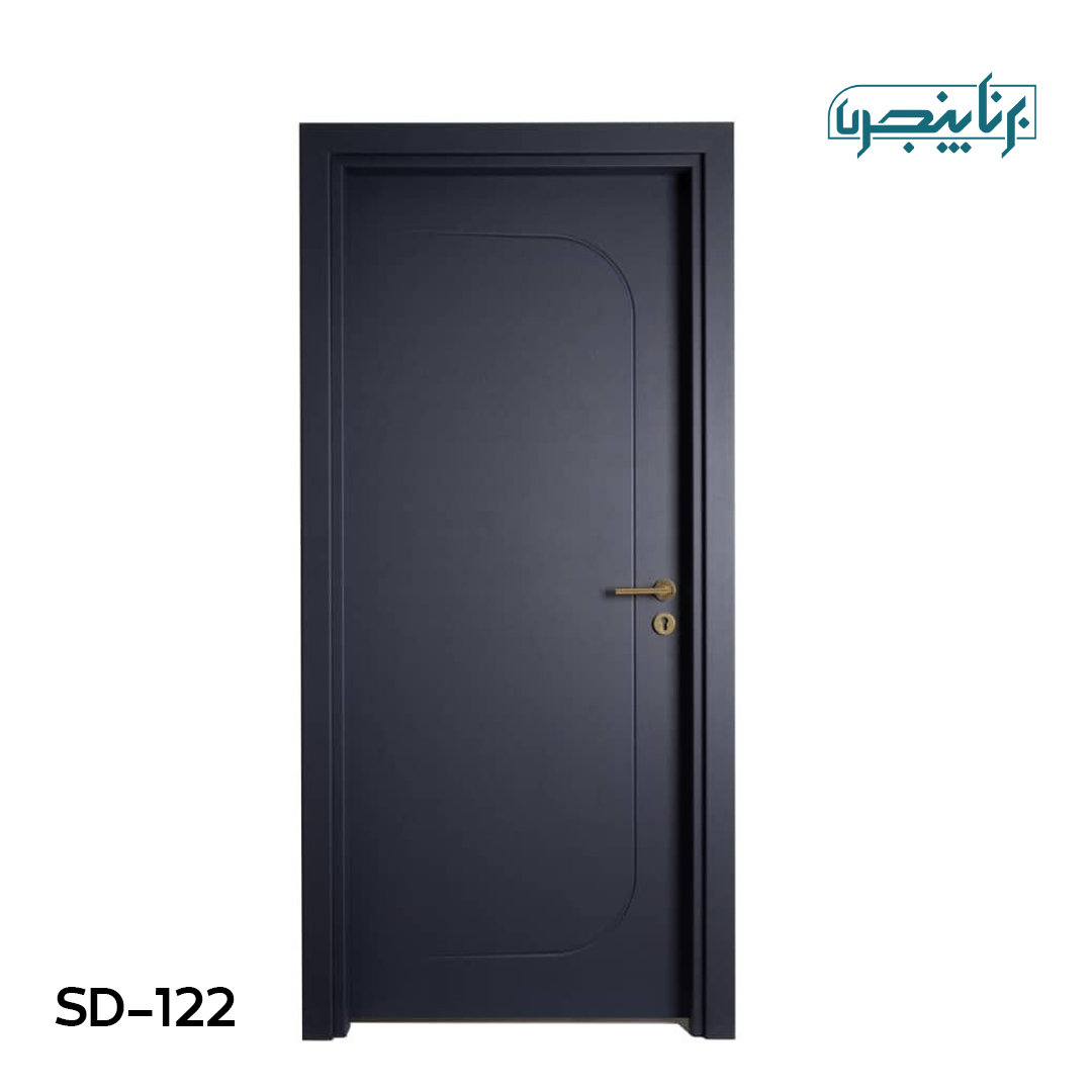 درب پلی وود سبزین درب مدل مدرن منحنی SD-122